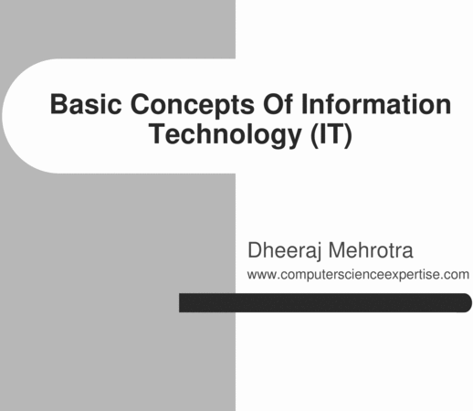 Product picture Basic Concepts on Information Technology